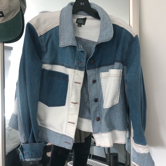 multi color jean jacket